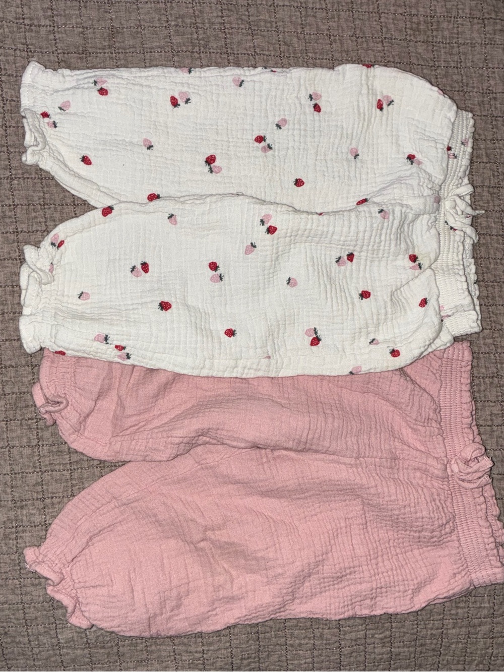 H&M Pink & White Cherry Bloomers - Set of 2